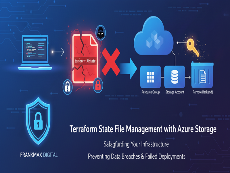 Terraform remote backend with Azure Blob diagram